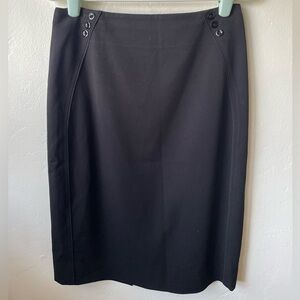 White House Black Market Elegant Black Pencil Skirt